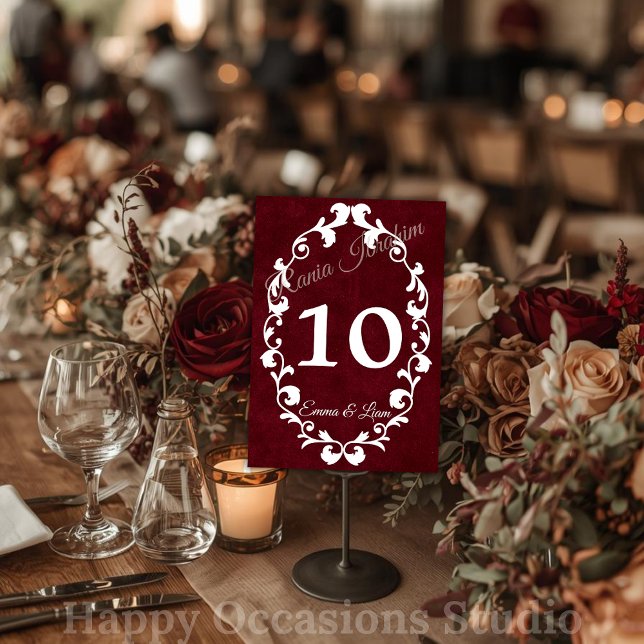 Tarjeta De Mesa Rustic Mexican Wedding Table Number Card (Subido por el creador)