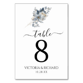 Tarjeta De Mesa rustic watercolor illustration floral arrangement