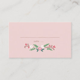 Tarjeta De Mesa Rústico Romántico Floral