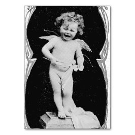 Tarjeta De Mesa Sad Cherub Angel Print