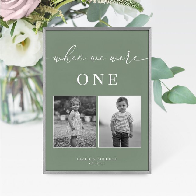 Tarjeta De Mesa Sage Green Modern Elegant Wedant Age Table Number  (Subido por el creador)