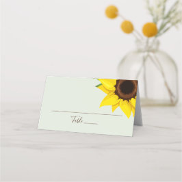 Tarjeta de mesa Sage Green Sunflower Thon Guest Pl