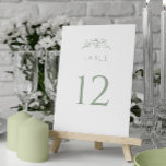 Tarjeta De Mesa Sage Green Wldflower Boda<br><div class="desc">Mejore su decoración de recepción con nuestros números de mesa de Bodas de Flor de Madera Verde Sage. Estos números,  adornados con delicadas flores silvestres,  le dan un toque de sofisticación a sus asientos. Guíe a sus invitados sin esfuerzo a través de su elegante celebración.</div>