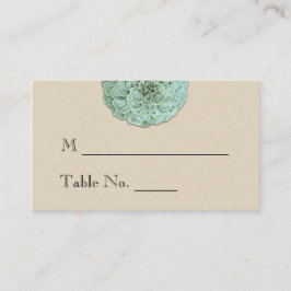 Tarjeta De Mesa Sage Suculent Boda Place Cards