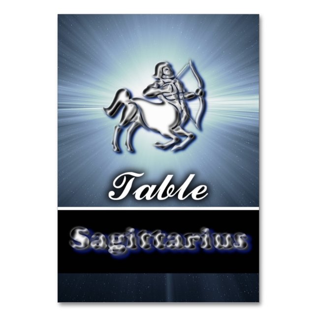 Tarjeta De Mesa Sagittarius (Anverso)