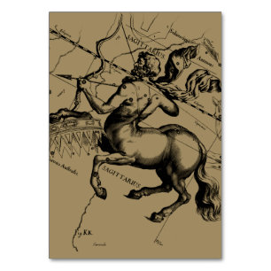 Tarjeta De Mesa Sagittarius Constellation Hevelius 1690 Grabado