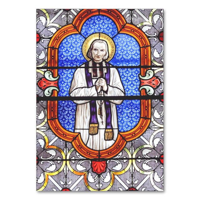 Tarjeta De Mesa Saint Jean Baptiste Marie Vianney (Anverso)