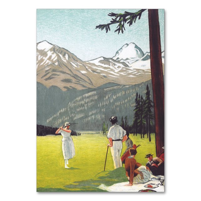 Tarjeta De Mesa Saint Moritz por Emil Cardinaux (Anverso)