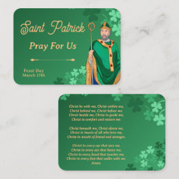 Tarjeta De Mesa Saint Patrick Prayer Card – Breastplate Prayer