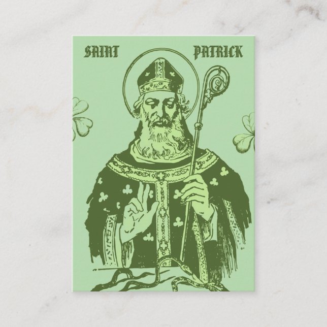 Tarjeta De Mesa Saint Patrick Prayer Card – Catholic Devotional (Anverso)