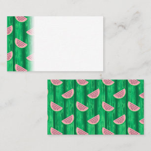 Tarjeta De Mesa Saltos de sandía Jugoso Tropical Verano
