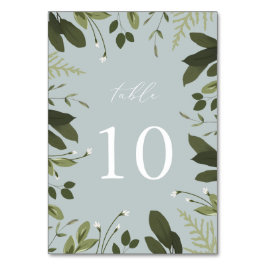 Tarjeta De Mesa Salvaje y verde