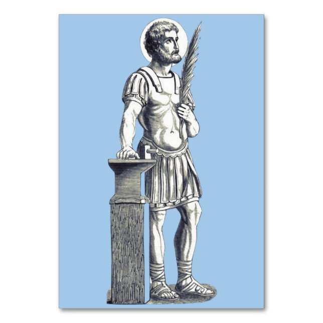 Tarjeta De Mesa San Adrián Guardia Herculiana (Anverso)