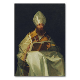 Tarjeta De Mesa San Ambrosio por Francisco de Goya