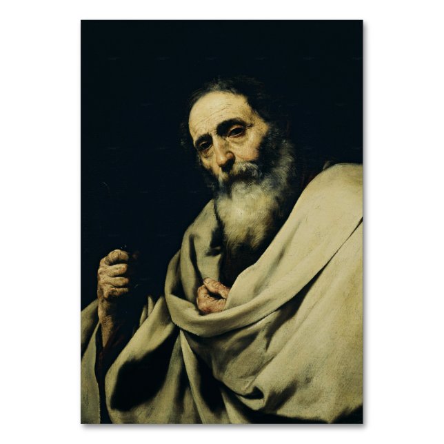 Tarjeta De Mesa San Bartolomé el Apóstol Bellas Artes (Anverso)