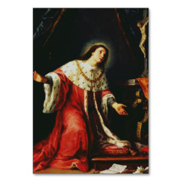 Tarjeta De Mesa San Casimiro Jagellón - Santo Patrón de Polonia