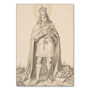 Tarjeta De Mesa San Enrique II del Sacro Imperio Romano Germánico