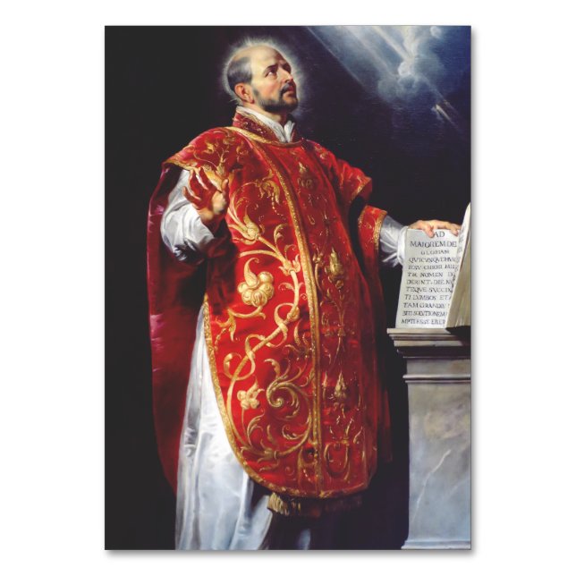 Tarjeta De Mesa San Ignacio de Loyola (Anverso)