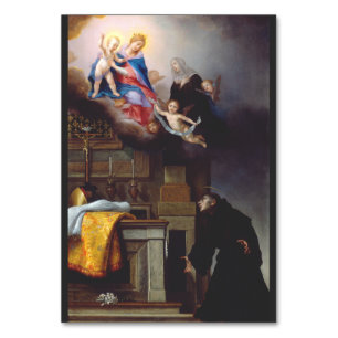Tarjeta De Mesa San Luis de Tolosa Herencia Celestial Arte