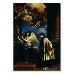 Tarjeta De Mesa San Luis Gonzaga Patrono de los Estudiantes Arte F