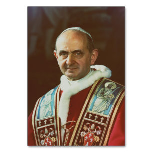 Tarjeta De Mesa San Papa Pablo VI Obispo de Roma
