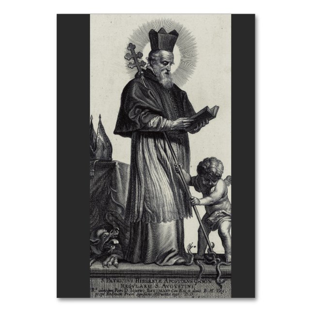Tarjeta De Mesa San Patricio Obispo y Confesor (Anverso)