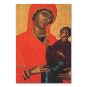 Tarjeta De Mesa Santa Ana con la Virgen María