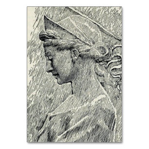 Tarjeta De Mesa Santa Cecilia Virgen y mártir