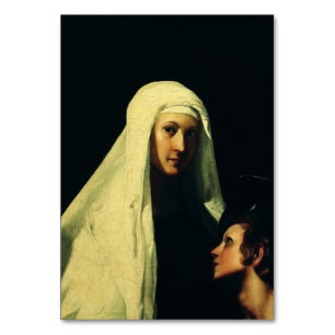 Tarjeta De Mesa Santa Francesca de Roma Ángel de la Guarda Arte Fi