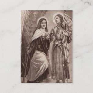 Tarjeta De Mesa Santa Teresa de Lisieux Juana de los Santos Católi