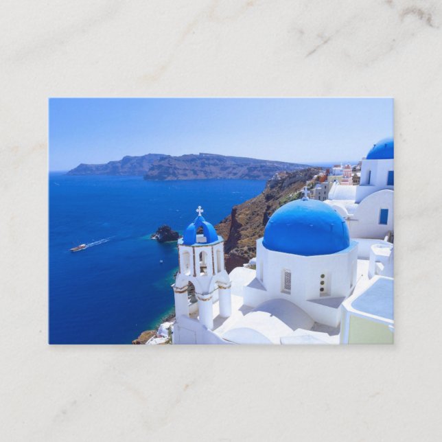 Tarjeta De Mesa Santorini (Anverso)