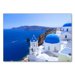 Tarjeta De Mesa Santorini