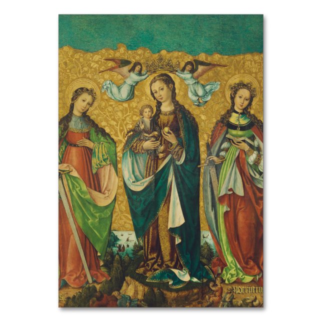 Tarjeta De Mesa Santos Perpetua y Felicidad (Anverso)