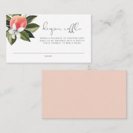 Tarjeta De Mesa SAVANNAH Little Peach Baby Shower Diaper Raffle