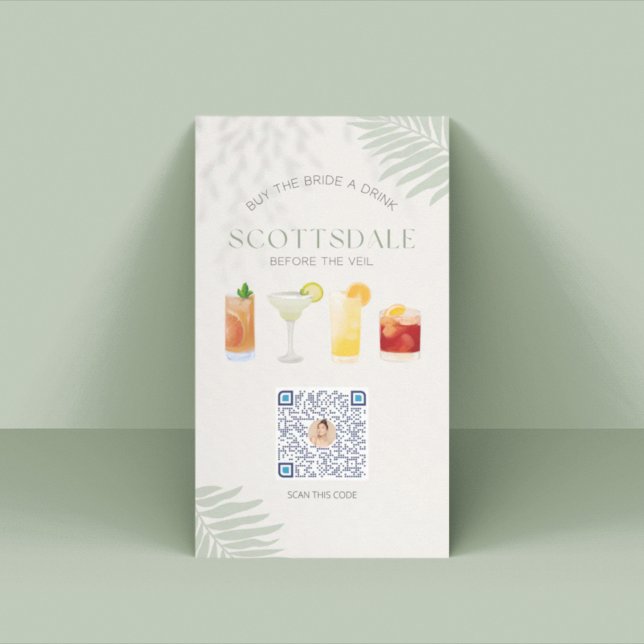 Tarjeta De Mesa Scottsdale Bachelorette Party Venmo QR Code Card (Subido por el creador)