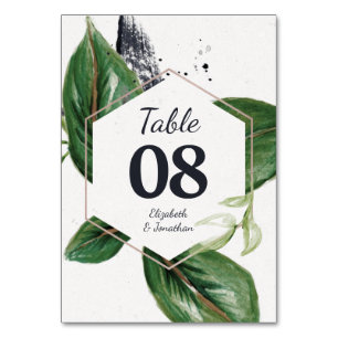 Tarjeta De Mesa Selva tropical vegetación moderna frondosa