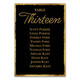 Tarjeta De Mesa Sencilla elegancia Delgado Gráfica de Asientos del