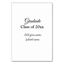 Tarjeta De Mesa Sencillas felicitaciones por graduación mínima aña
