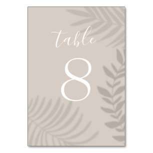 Tarjeta De Mesa Shadow Palm Tan