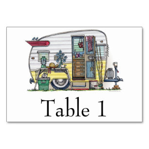 Tarjeta De Mesa Shasta Camper Trailer RV