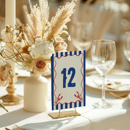 Tarjeta De Mesa She Found Her Lobster Nautical Bridal Shower