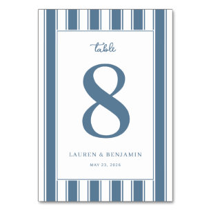 Tarjeta De Mesa Símbolo de Infinito Azul Elegante