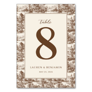 Tarjeta De Mesa Símbolo de Infinito Sepia Elegante