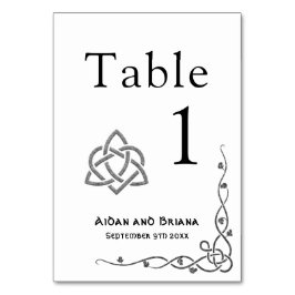 Tarjeta De Mesa Símbolos celtas modernos y follaje