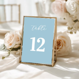 Tarjeta De Mesa Simple Blue Table Numbers Sign