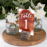 Tarjeta De Mesa Simple Moderno Acuarela Naranja Quemada<br><div class="desc">Estas tarjetas de número de mesa Simple Moderno Acuarela Naranja Quemada serán el complemento perfecto para las mesas de su evento. La acuarela da un toque de diseño,  pero mantiene una apariencia moderna. Esta tarjeta de número de mesa es perfecta para eventos y decoración inspirados en el otoño.</div>