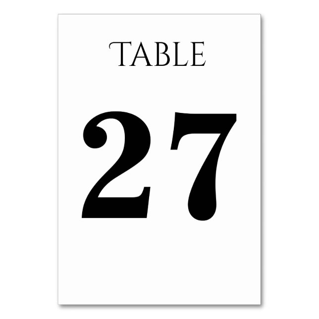 Tarjeta de mesa simple, Personalizable (Anverso)