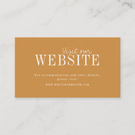 Tarjeta De Mesa Sitio web de tipografía moderna de oro de otoño In