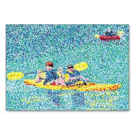 Tarjeta De Mesa Sitting Kayaking Leading Flashcards for Adults