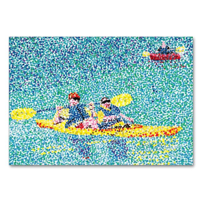 Tarjeta De Mesa Sitting Kayaking Leading Flashcards for Adults (Anverso)